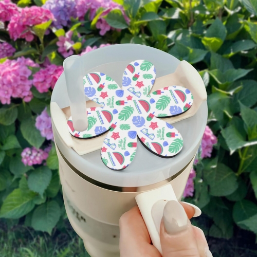 40oz Tumbler Name Plate (Flower Shape)