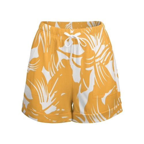 Women's high-waisted loose shorts