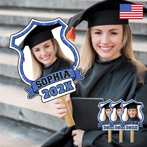 Custom Photo Hand Fan (3 Packs) (Head Customization) | Ships from USA