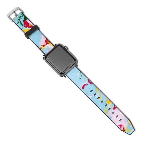 42mm Leather Apple Watch Band (Reverse Design)