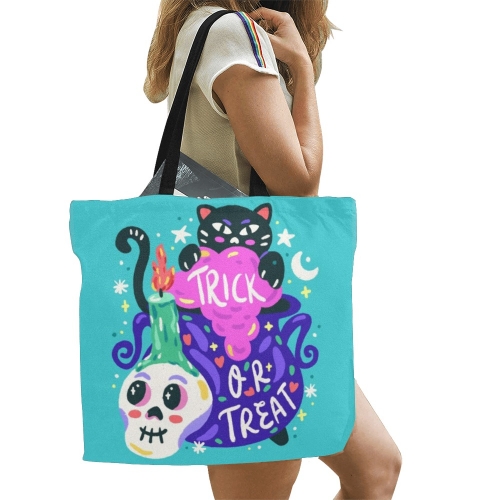 All Over Print Canvas Tote Bag(Model 1699)(Large)(Two Sides with Different Printing)