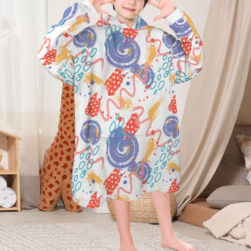 Blanket Hoodie for Big Kids (Model H67)