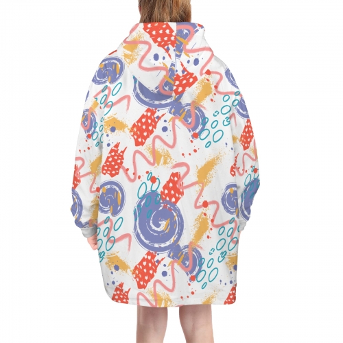 Blanket Hoodie for Big Kids (Model H67)