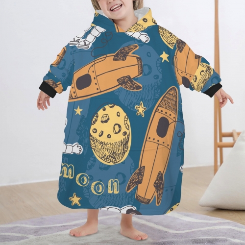 Blanket Hoodie for Little Kids (Model H67)