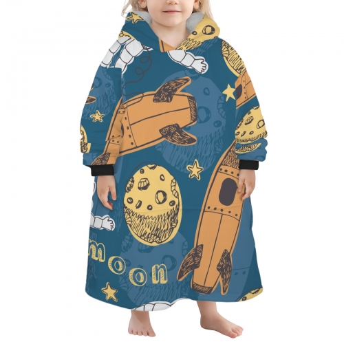 Blanket Hoodie for Little Kids (Model H67)