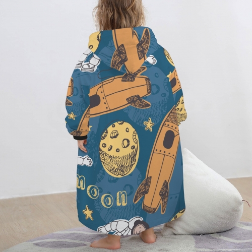 Blanket Hoodie for Little Kids (Model H67)