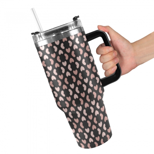 40oz Tumbler with Black Handle