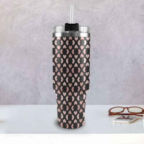 40oz Tumbler with Black Handle