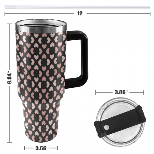 40oz Tumbler with Black Handle