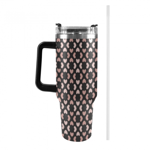 40oz Tumbler with Black Handle