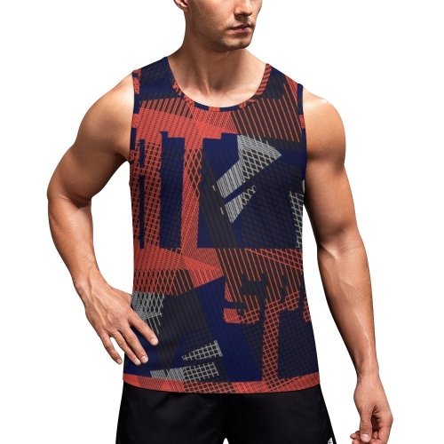 Fitted All-Over Print Tank Top BK