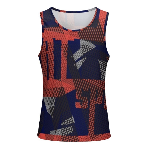 Fitted All-Over Print Tank Top BK