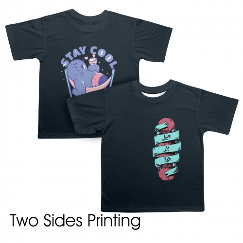 Custom Kids' T-Shirt(Two Sides Printing) (Made in USA)