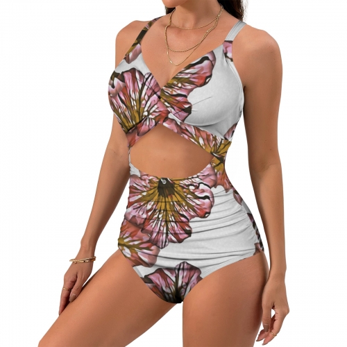 Women's Twist Front Tie Back Swimsuit (Model S57)