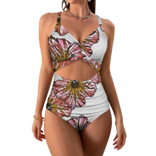 Women's Twist Front Tie Back Swimsuit (Model S57)