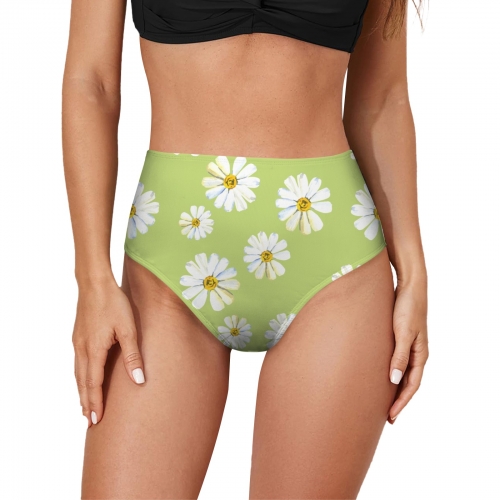 Chest Bowknot High-Waisted Bikini Bottom (Model S33)