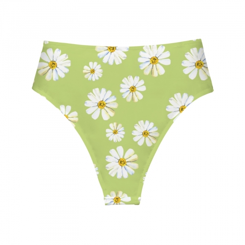 Chest Bowknot High-Waisted Bikini Bottom (Model S33)