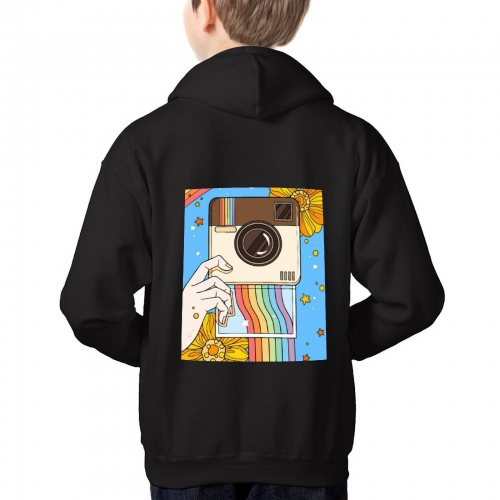 Custom Teen's  Hoodie (No Pocket/Back Printing)