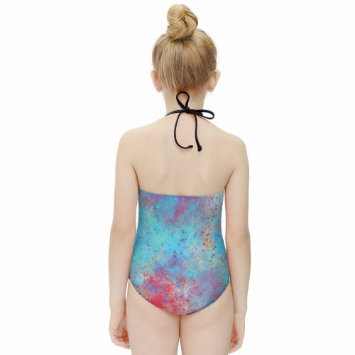 Girl's All Over Print One-Piece Swimsuit