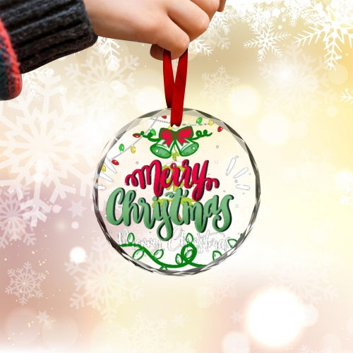 Personalized Round Glass Ornament