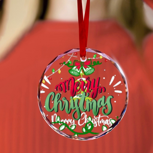 Personalized Round Glass Ornament