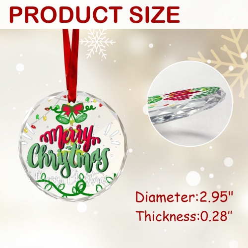 Personalized Round Glass Ornament