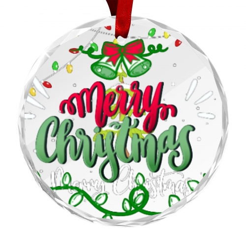 Personalized Round Glass Ornament