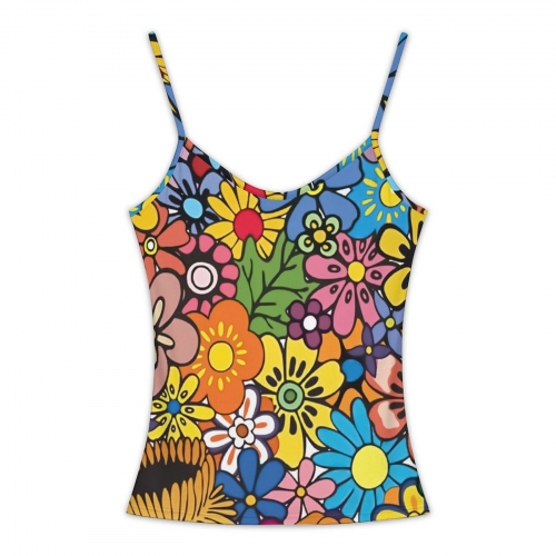 Women's V-Neck Strap Tank Top