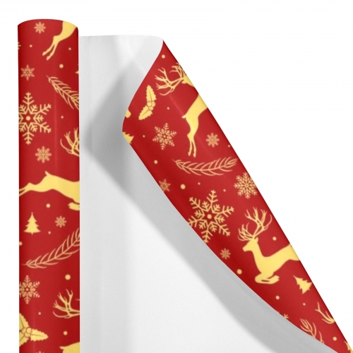 Gift Wrapping Paper-Coated Paper 58"x 22"（2 Rolls）(Made in Queens)