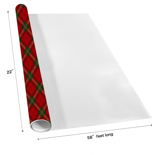 Gift Wrapping Paper-Coated Paper 58"x 22"(3 Rolls)(Made in Queens)