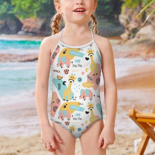 Girl's Strap Swimsuit