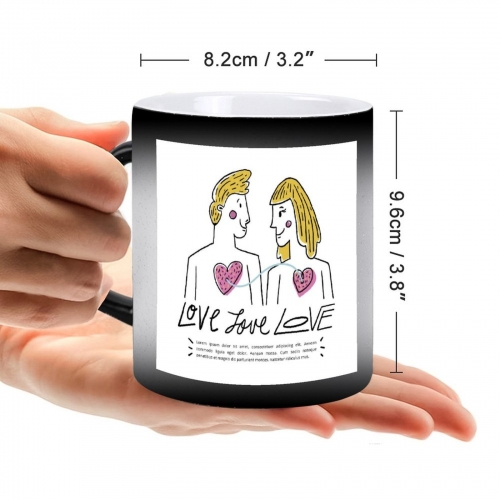 Heart Handle Color Change Mug