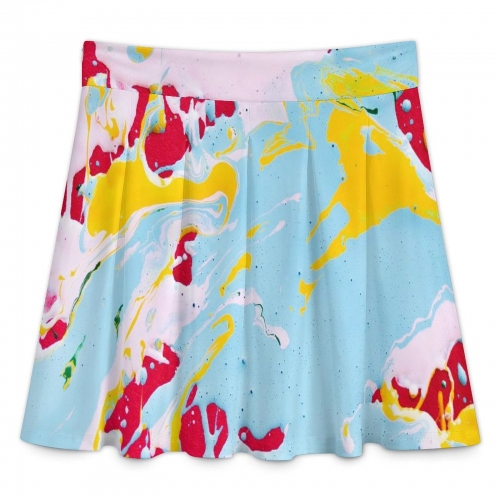 All Over Print Skater Skirt