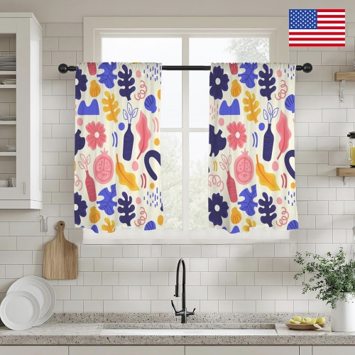 Window Curtain 28"x40" (2-Piece) | Ships from USA