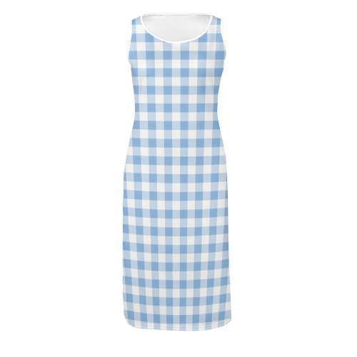 Sleeveless Open Fork Long Dress (Model D08)