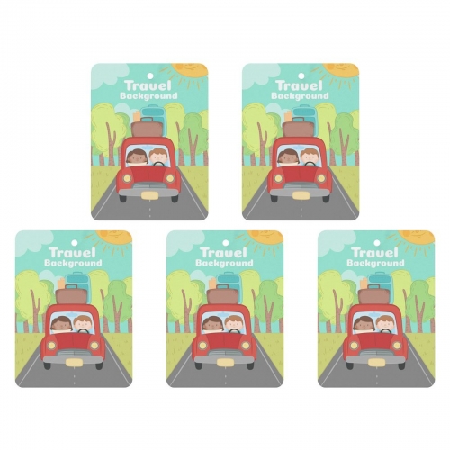 Car Air Freshener (Five Pcs)(Square)