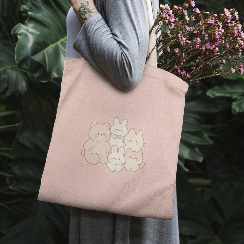 Canvas Tote Bag 38 x 41cm ( One Side Printing )