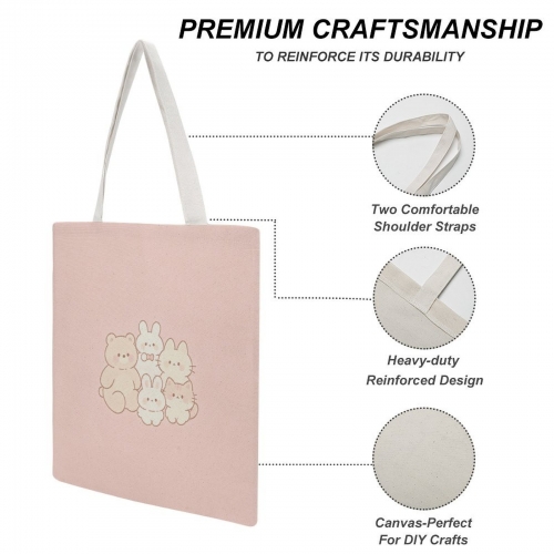 Canvas Tote Bag 38 x 41cm ( One Side Printing )