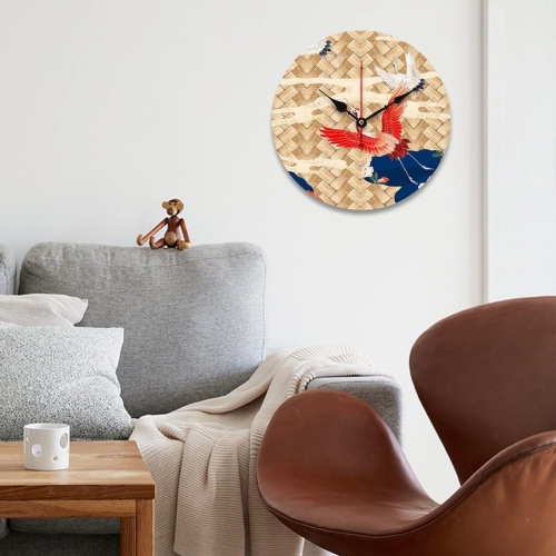 Wooden Wall Clock Without Scale