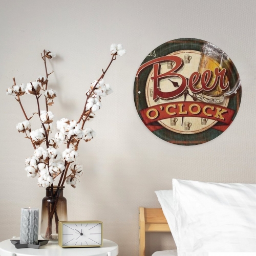 Round Metal Sign