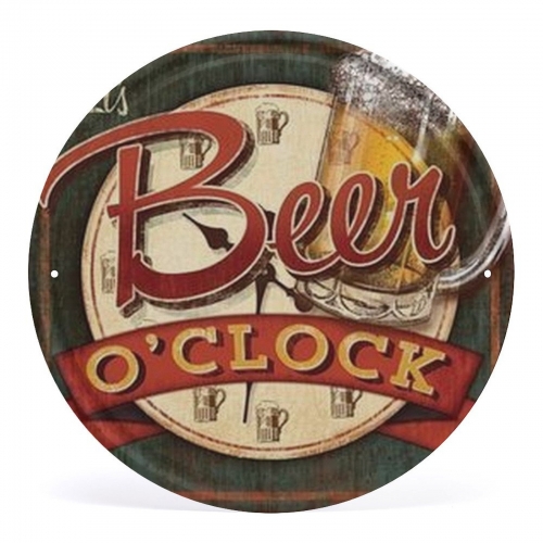 Round Metal Sign