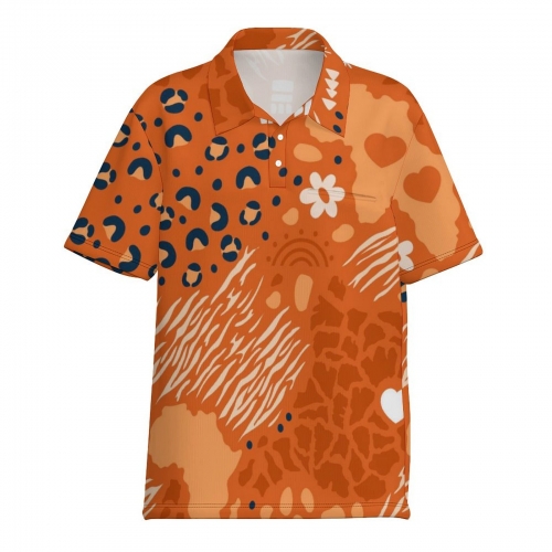 All Over Print Women's Pocket Polo Shirt