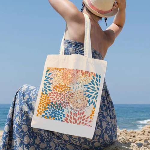 Cotton Tote Bag (Two Sides with Different Printing)(Made in USA)