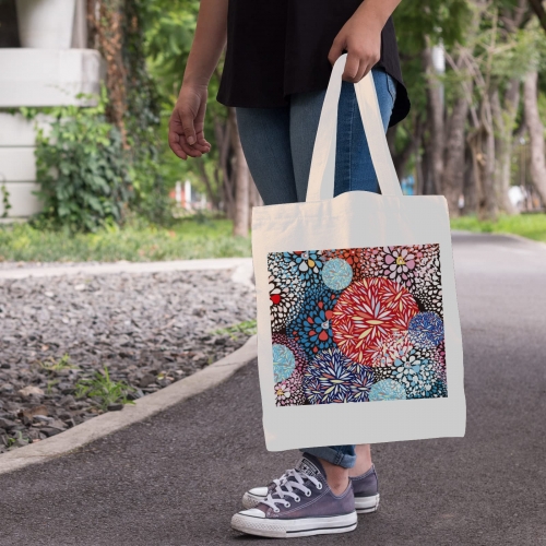 Cotton Tote Bag (Two Sides with Different Printing)(Made in USA)