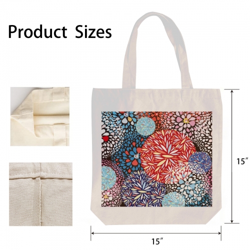 Cotton Tote Bag (Two Sides with Different Printing)(Made in USA)