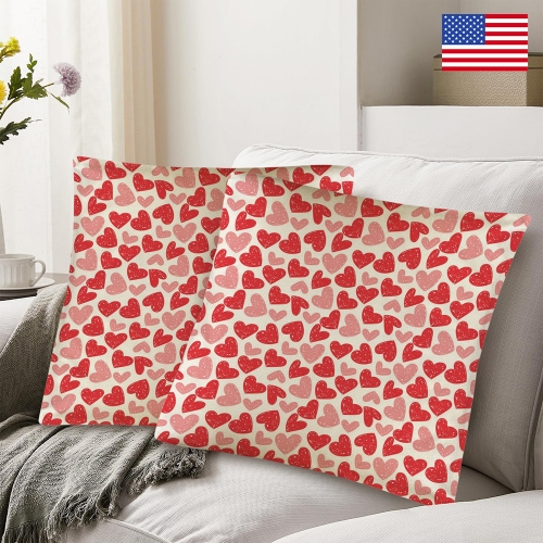 Custom Pillow Case 18x18inch (One Side Printing)(Pack of 2) | Ships from USA