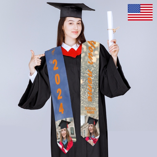 Personalized Graduation Stoles | Ships from USA