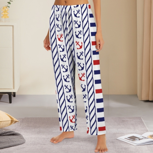 Women's Drawstring Pajama Trousers (Model L80)