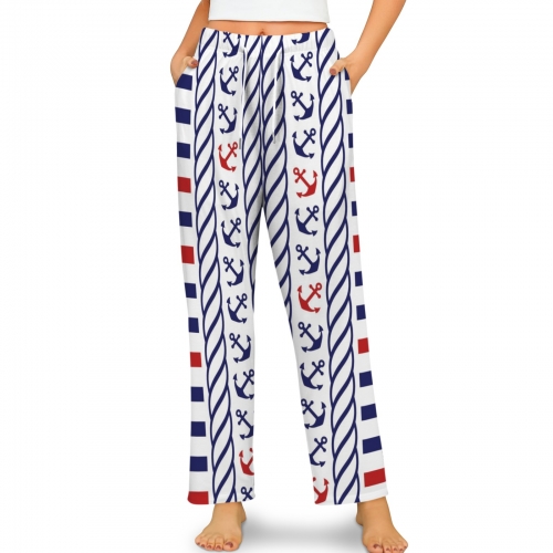 Women's Drawstring Pajama Trousers (Model L80)