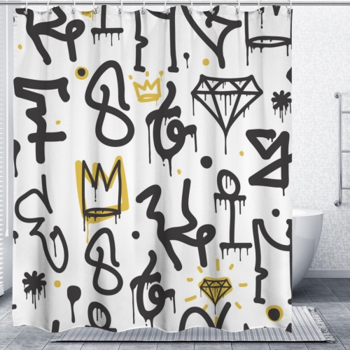 Shower Curtain 66x72inch（Made in Queens）